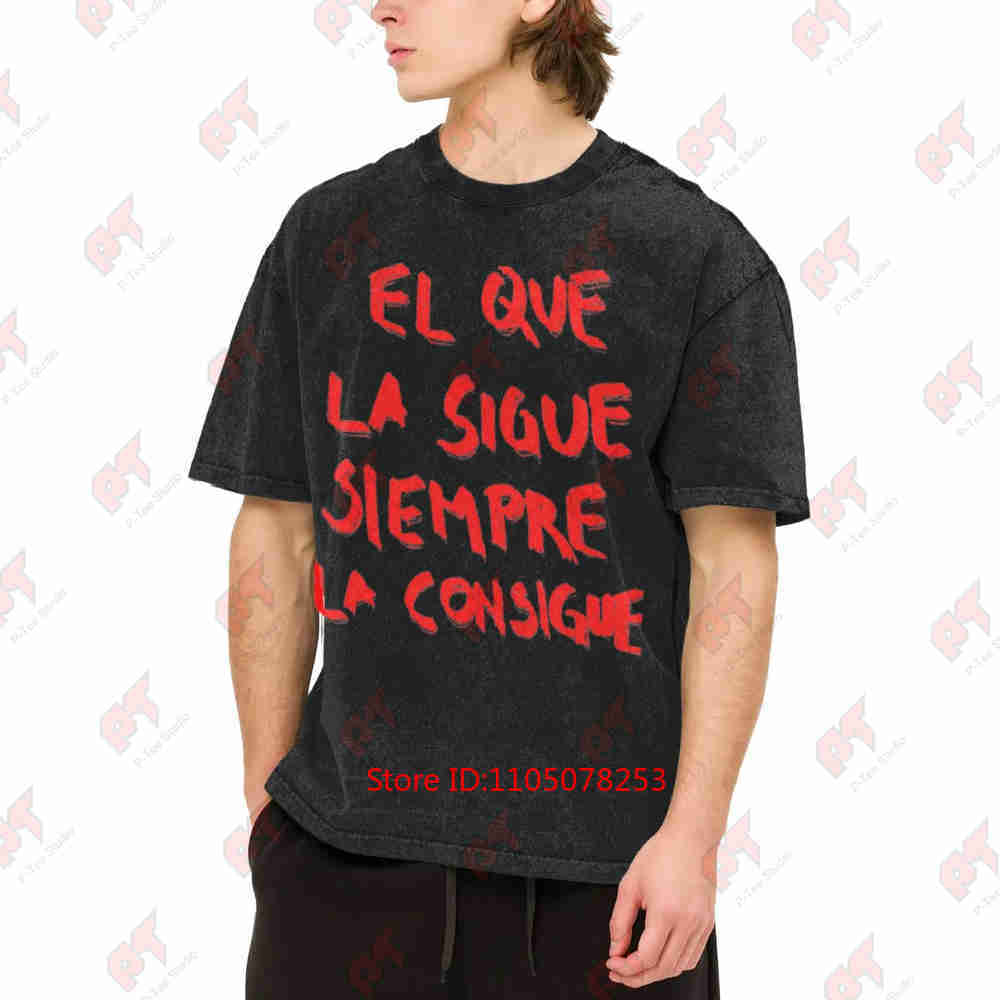 Morad Sigue Tour Album Vintage Washed Tee Pure Cotton T-Shirt