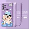 Case for Samsung Galaxy A02s A04 A03 A30s A53 A05 A71 A73 A50 A56 A06 A20s Phone Cover Crayon Shin-chan