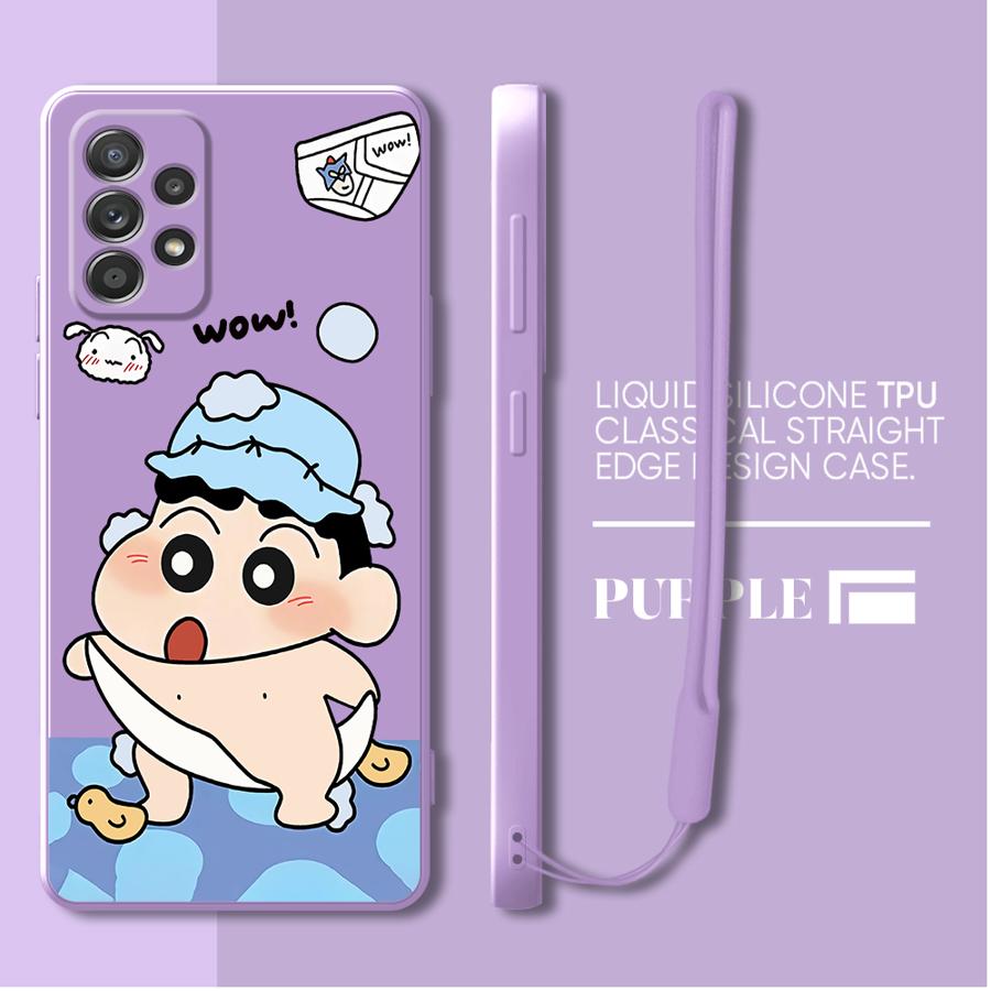 Case for Samsung Galaxy A02s A04 A03 A30s A53 A05 A71 A73 A50 A56 A06 A20s Phone Cover Crayon Shin-chan