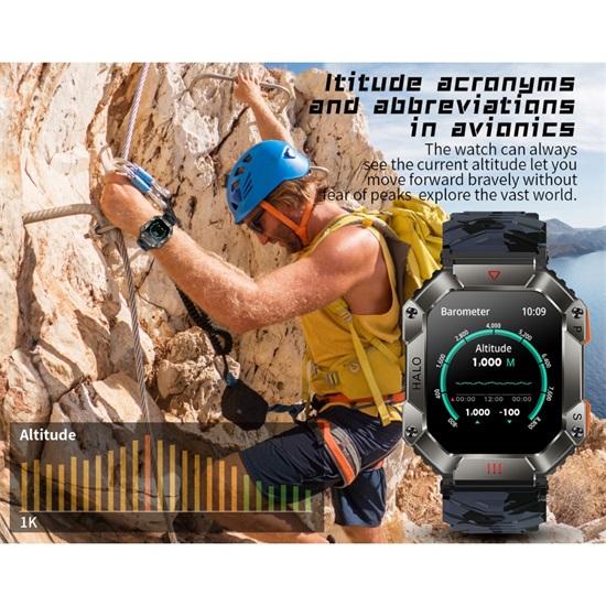 SACOSDING Apollo-002s-A Men 2.0inch Large Screen Compass Bluetooth Call Outdoor Sports Watches Fitness Smartwatch Women