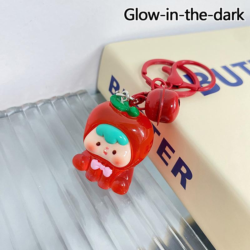 Креативная кавайная смоляная трехмерная кукла-брелок для рюкзака, подвеска, аксессуары, милый сладкий фрукт, автомобильный брелок, маленькие подарки