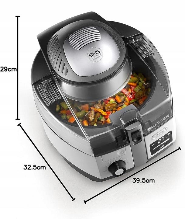 Frytkownica Beztłuszczowa Delonghi Fh1396.Bk 2W1 Airfryer 1400W Multicooker