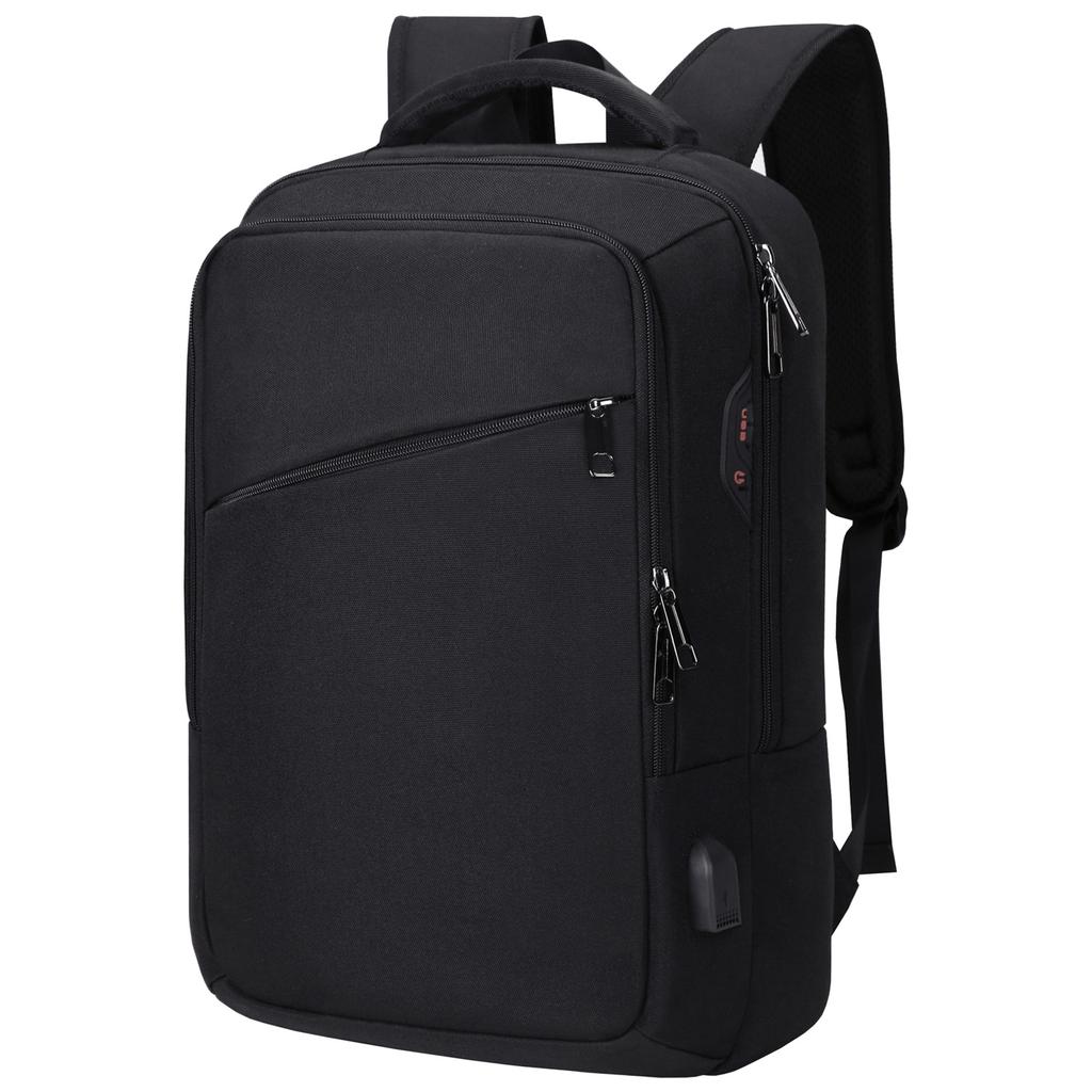 Classic Laptop Backpack Men USB Charging 15.6 Inch Computer Travel Backpack Men Large Capacity Business Bag School