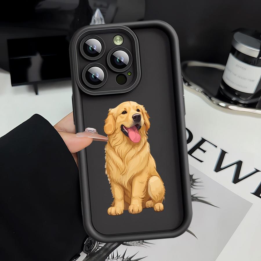 Чехол для телефона с дизайном милого щенка, совместимый с iPhone 17, 16, 15, 14, 13, 12, 11 Pro/Max/Plus, Ударопрочный и долговечный