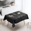 Скатерть с черным котом, забавная с очками, украшение для вечеринки, ресторана, банкета, водонепроницаемый домашний стол