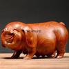 Wooden Handicrafts Carved Animal and Pig Statues Home and Office Desktop Decorations Living Room Decoration