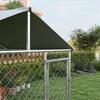 Outdoor Dog Kennel Animal Enclosure With Waterproof Cover 200x200x150cm Silver And Gray