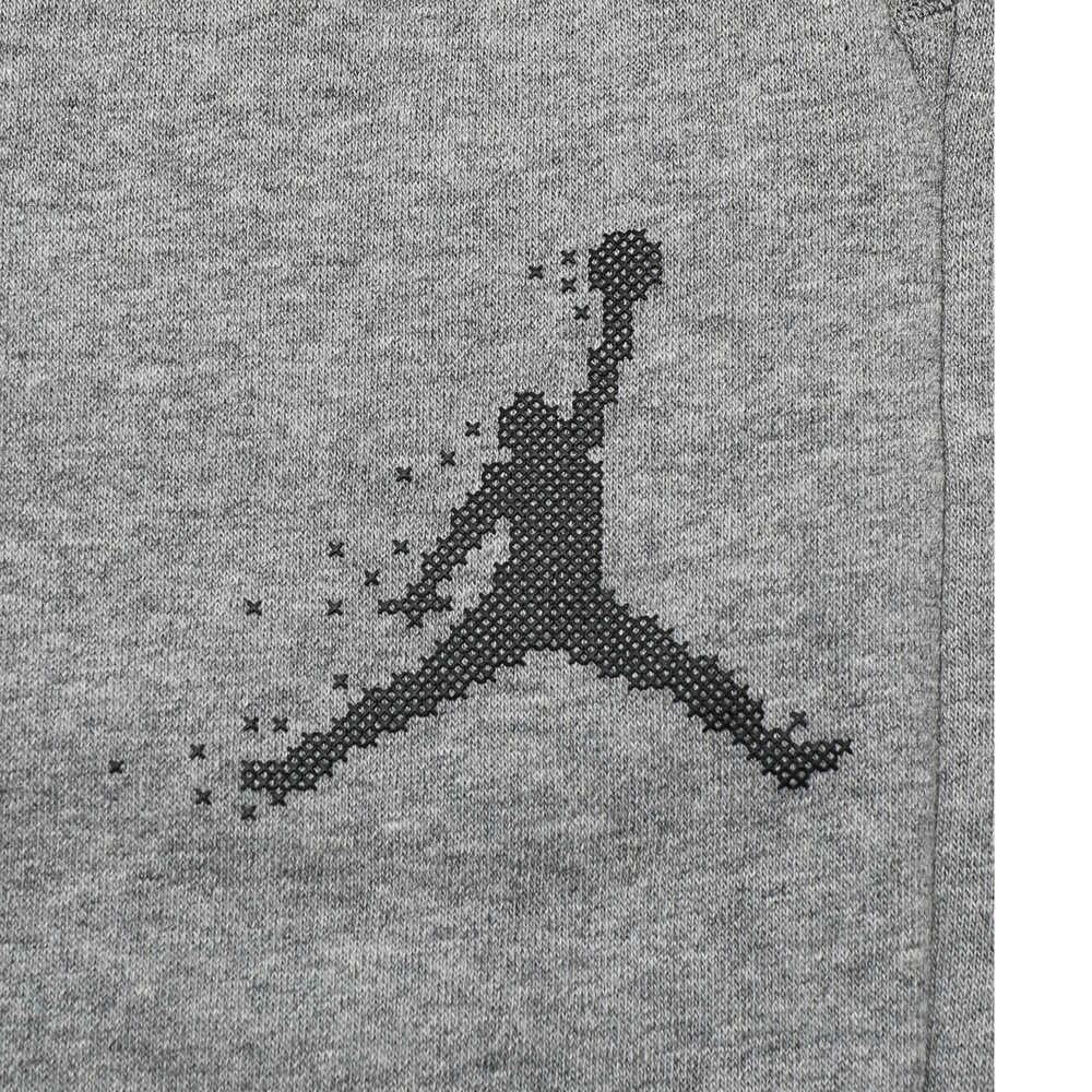 Jordan Штаны мужские спортивные с принтом логотипа и буквами, флисовые, плотные, ветрозащитные, теплые, светло-серые FD7468-091