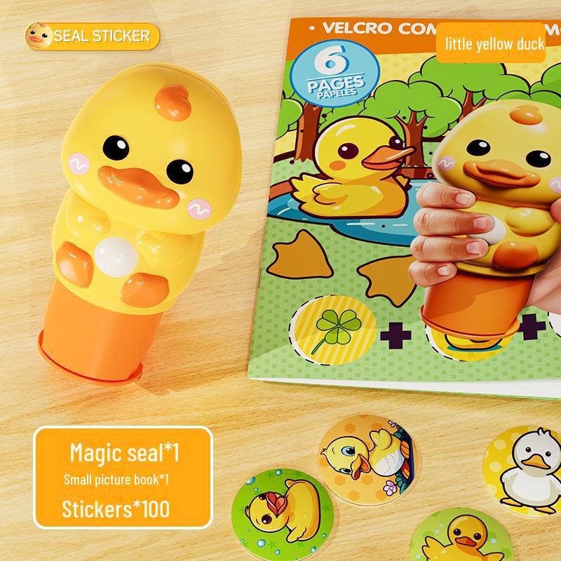 Книга с наклейками и штампами Magic Seal для детей 3-6 лет: Творческие награды для мальчиков и девочек