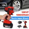 128VF 13800mAh Multifunctional Lithium Battery Electric Wrench Infinitely Variable Speed Electric Impact Wrench Woodworking DIY