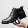 Fashion Men Classic Business Men Shoes Genuine Leather Ankle Boots Casual Warm Male Oxford Formal Flat All-match Winter Warm Men Boots