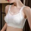 Бесшовное нижнее белье большого размера женское мягкое поддерживающее большое грудь маленькое антипровисающее спортивное бюстгальтерное покрытие