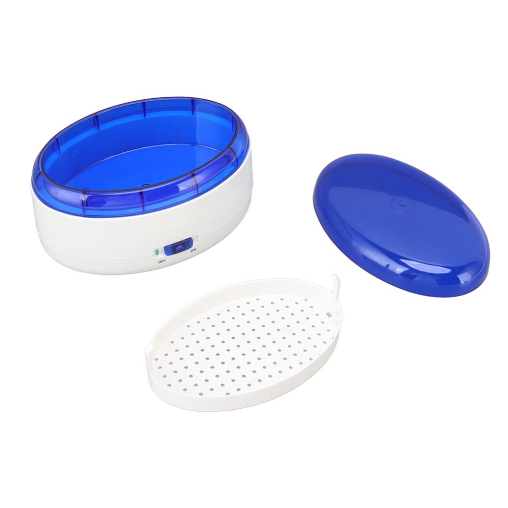 Jewelry Cleaner Machine ABS Quick Washing Portable Glasses Cleaner Machine for Ring Earing Glasses Cosmetic Brush