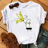 Maycaur Tee Women T-shirt Summer Short Sleeve Avocado Print Clothes Fashion  Cartoon Fruit Graphic T Shirt Kawai Female Tops TEE