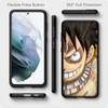 for Samsung Galaxy S25 S24 S23 S22 Ultra FE Plus A17 A37 A57 A56 A55 A06 A16 A15 A36 A26 A35 A05 A25 A54 A34 Case Cartoon Luffy Roronoa Zoro One Piece