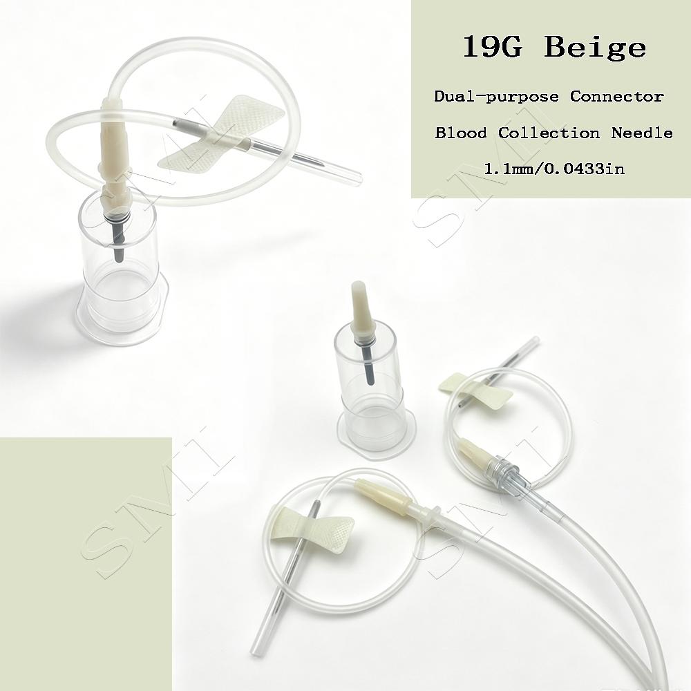 Disposable Dual Use Blood Collection Needle Set with Needle Holder Pet Venous Blood Collection Clinic Hospital
