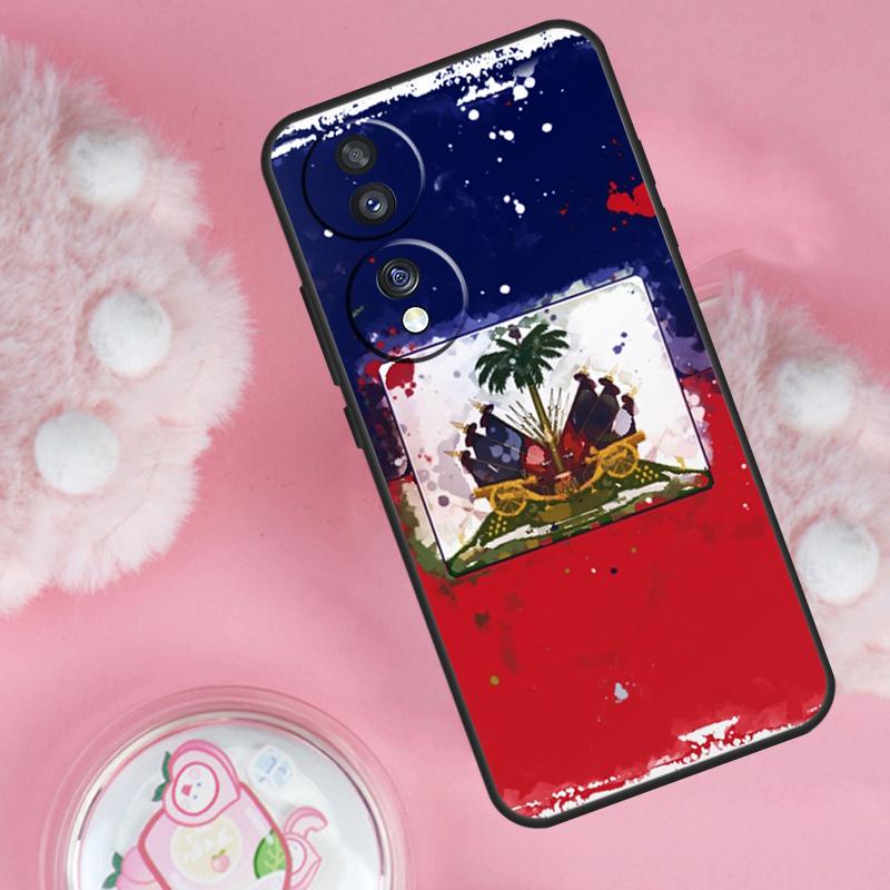 Haiti Haitian Flag Case For Honor 200 Pro 50 70 90 Lite X9b X9a X8b X8a X8 X9 X9c Honor Magic 7 6 5 Lite Cover