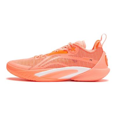 Баскетбольные кроссовки Li Ning Flash 10 легкие, устойчивые, с отскоком, прочные, дышащие, с низким верхом, мужские, флуоресцентно-оранжевые ABAU021-3