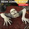 Halloween Crawling Zombie Statue Horror Props Outdoor Garden Graveyard Decoration