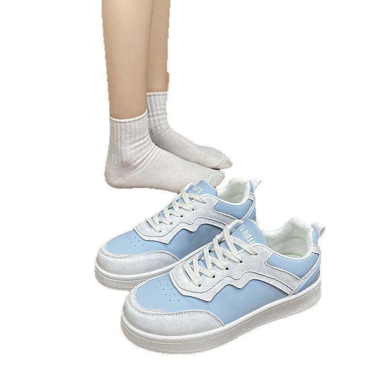 Show height thick sole heightening board shoes women's new spring trendy versatile lightweight soft sole white shoes women's shoes