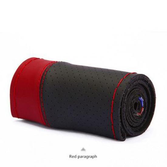 Steering Cover 38cm DIY Hand Sewing Soft Anti Slip Wear-resistant Car Steering-Wheel Braid With Needles