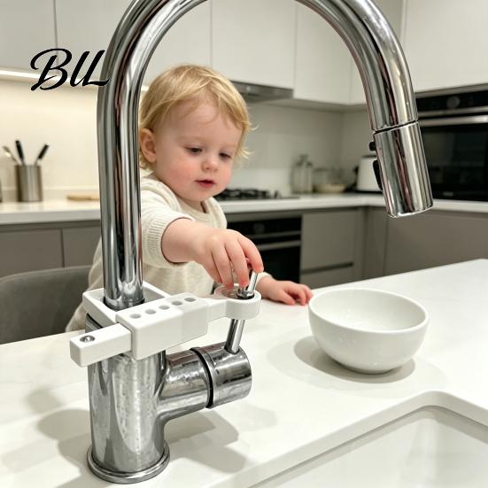 Kitchen Faucet Safety Lock Universal Handle Adjustable 9-Level Length Pet Child-Proof Anti-opening Water Restraint Bathroom Tap Limiter