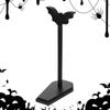 Gothic Halloween Paper Towel Stand Coffin Shape Base Paper Towel Rack Bat Tissue Holder  Countertop
