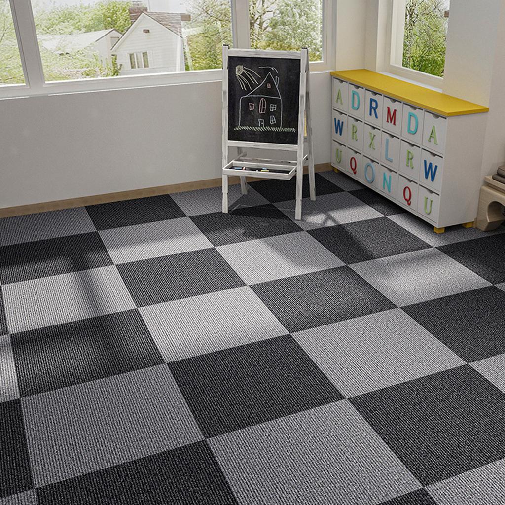 Полиэстер Прочные Наклейки На Пол 10 Шт Набор Напольного Покрытия Самоклеящиеся Ковровые Плитки