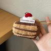 Cookie Cupcake Sandwich Cheese Doll Afternoon Tea Series Dessert Plush Keychain  Jewelry Gfit