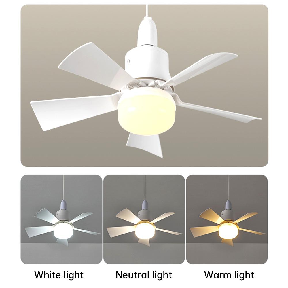 30W Ceiling Fan Light with E27 Base Silent Electric Fan Ceiling Lamp with Remote Control Ceiling Fans Lights for Living Room
