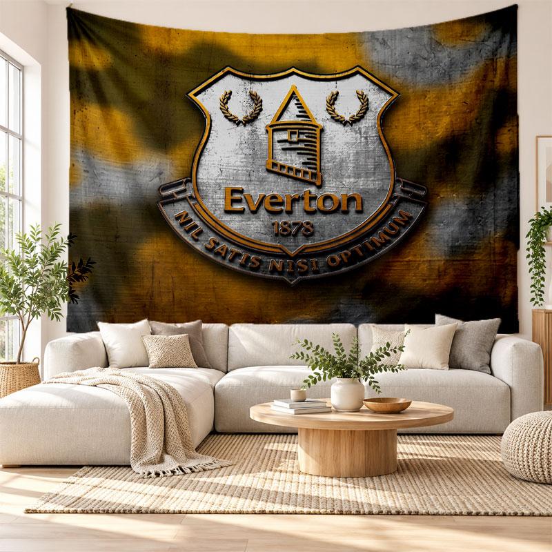 Everton Football Wall Tapestry, Soft Fabric Wall Hanging, Decorative Backdrop For Bedroom Home Wall Art