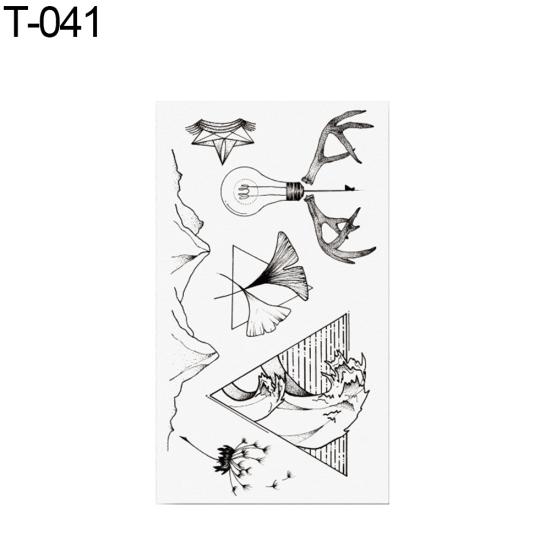Триграмма животное временная поддельная татуировка наклейка боди-арт съемная наклейка