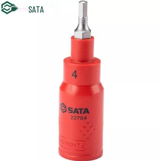 Изолированный шестигранный торцевой ключ SATA 10 мм, серия 22704-22708