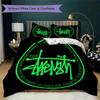Fashion Logo Prints bedding, duvet cover and pillowcases, birthday gift (1 duvet cover + 2 pillowcases, pillow insert not included)JM073