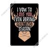 Hunting Hunter Hunt Stag Metal Plaque Poster Club Printing Funny Club Tin Sign Poster