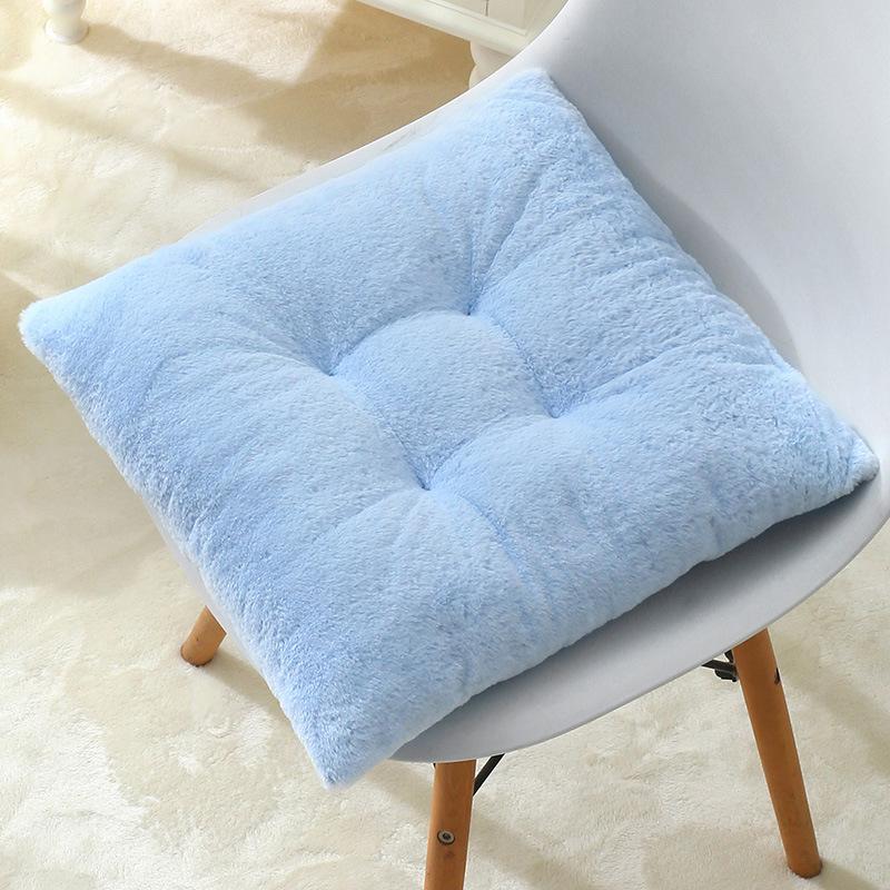 Extra Thick Fluffy Velvet Cushion Pad for Long Sitting - Large Round Chair or Floor Mat