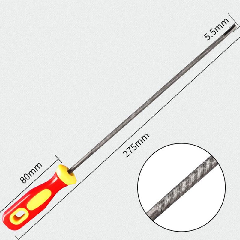 Круглый напильник для заточки цепей бензопил из высокоуглеродистой стали 4/4,8/5,5 мм AVE