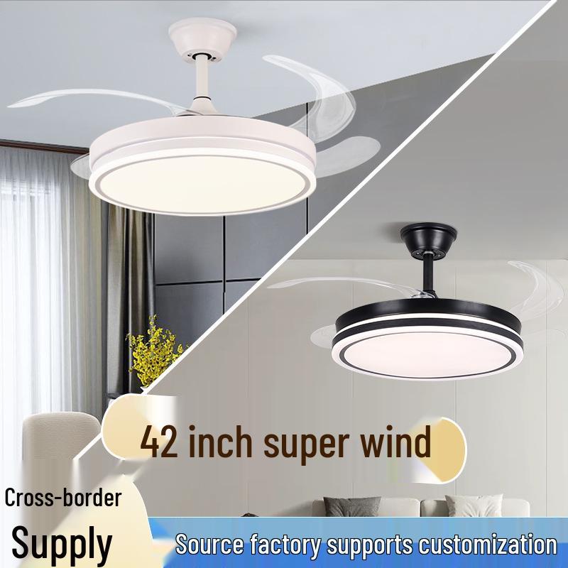 Minimalist Ceiling Fan Light for Bedroom and Living Room