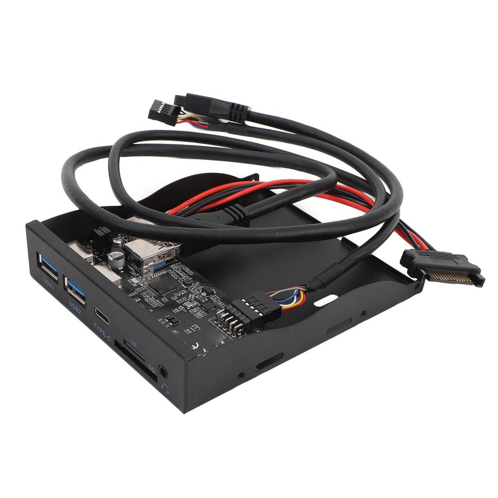 Панель для дисковода гибких дисков USB3.2 GEN1 Type C, 5 Гбит/с, Plug and Play, 3,5-дюймовая передняя панель USB3.2 19PIN для