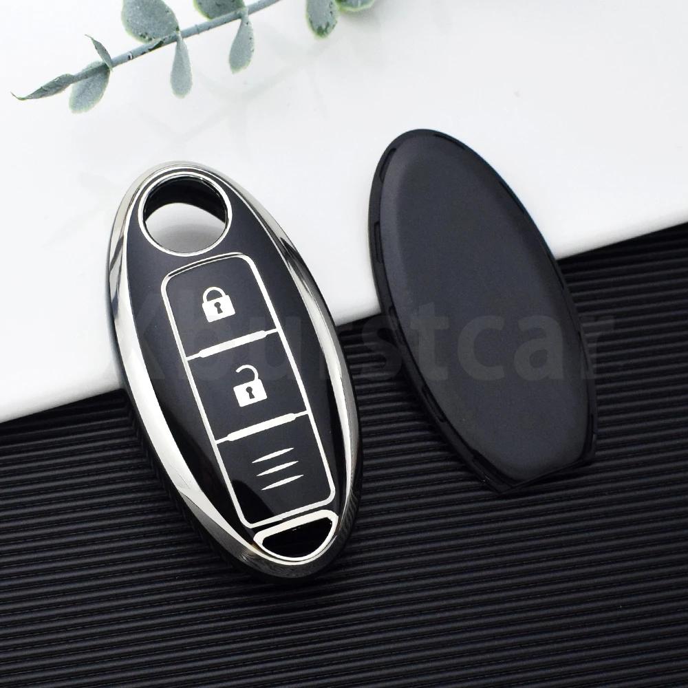 3 Buttons Tpu Fit For Nissan Kicks Altima X-Trail Fuga Navara Leaf Note Sentra Murano Tiida Qashqai J11 J10 Micra Auto Key Fob Cover Case