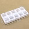 10 Grid Plastic Rectangular Compartment Storage Box Earrings Jewelry Bead Box Container Display Storage Box