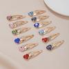 Pink Rainbow Love Side Bangs Clip - Fashionable Alloy Jewelry Hairpin for Girls