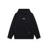 Li-Ning Professional Basketball Series Solid Color Print Logo Pocket Sweatshirt Men Sweatshirt Black AWDSB87-2