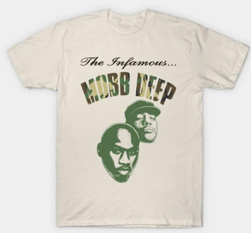 Mobb Deep Prodigy Havoc Хип-хоп Бежевый Взрослый Маленький-3XL XXXL Унисекс Футболка