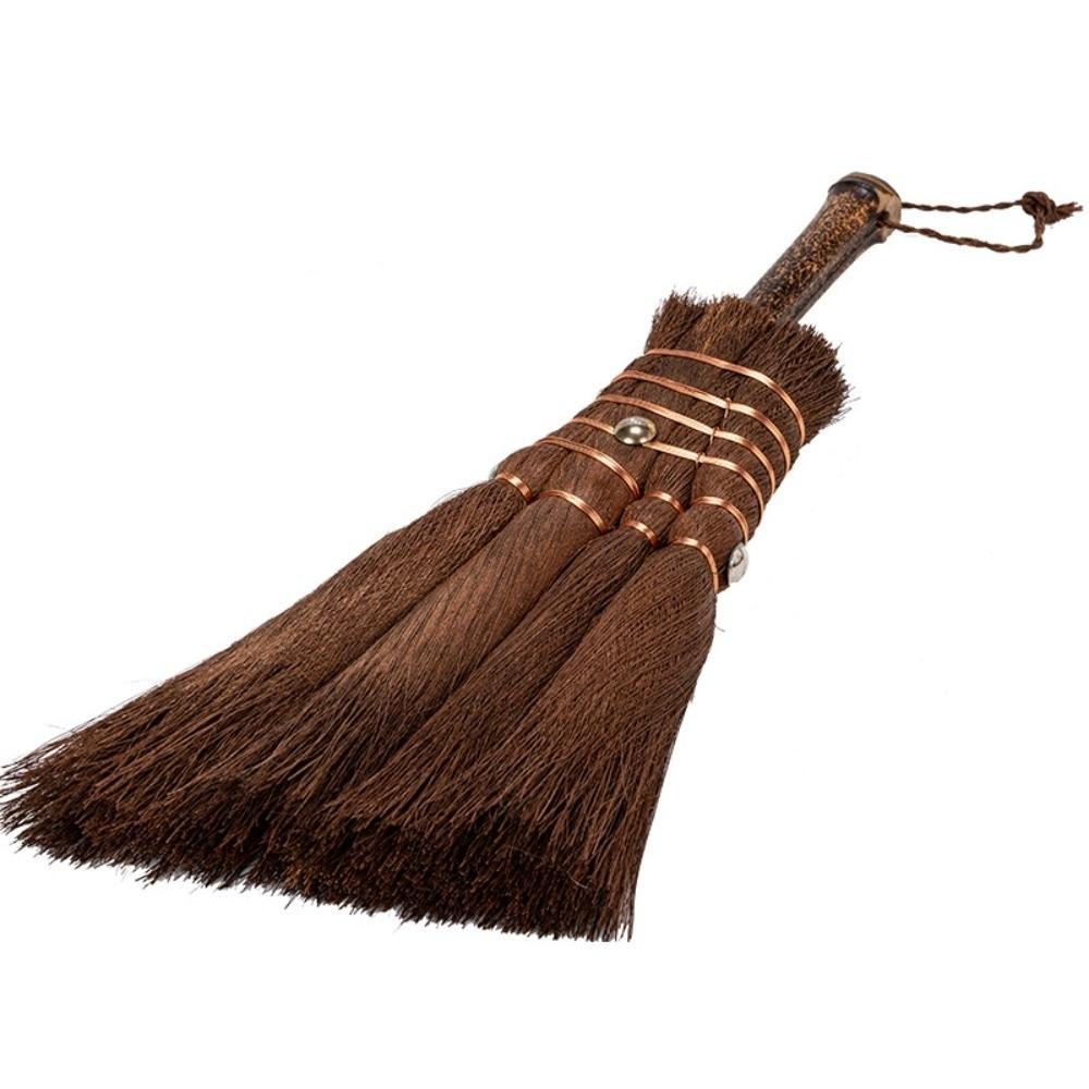 Handmade Palm Hair Brush Traditional Mini Whisk Broom Durable Tea Ware Scrubber Tea Accessories