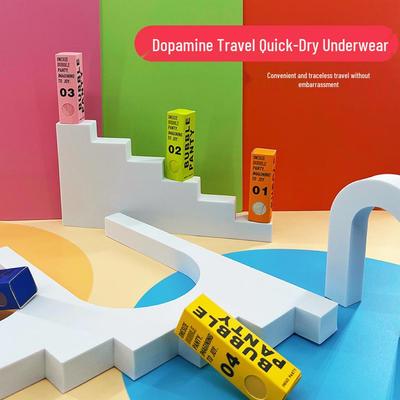 Бесшовные женские быстросохнущие трусики для йоги из ледяного шелка «Губная помада дофамина»