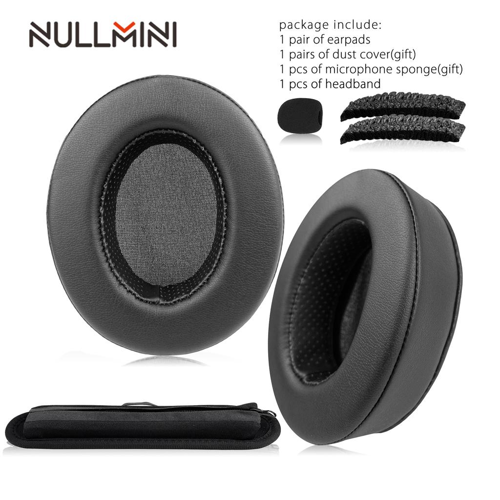NullMini Replacement Earpads For Trust Gaming GXT 414 Zama Headphone Cooling Gel Earmuffs Ear Cover Headband Headbeam