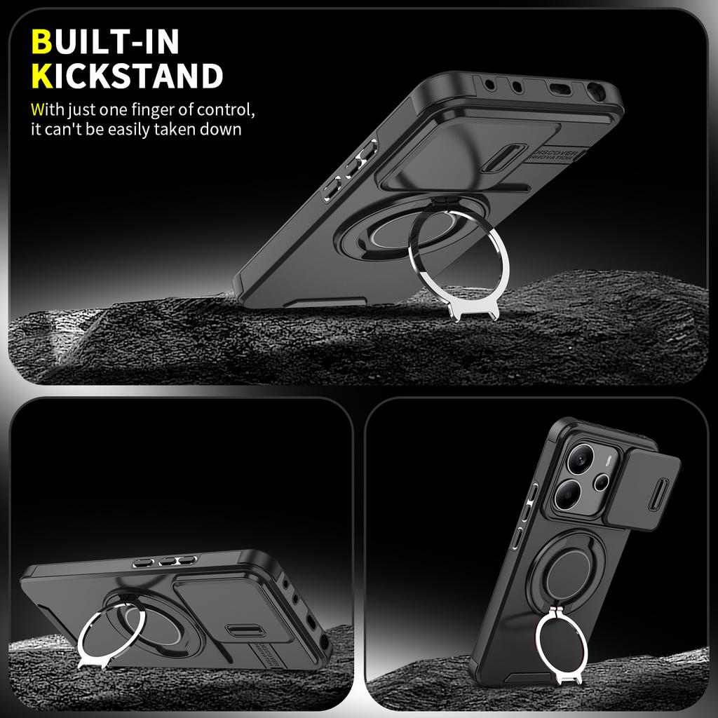 Чехол для Xiaomi Redmi Note 14 Pro Plus 5G 13 14pro Note 13 Pro+ note13 note14 Бронированная защита Подставка Чехол