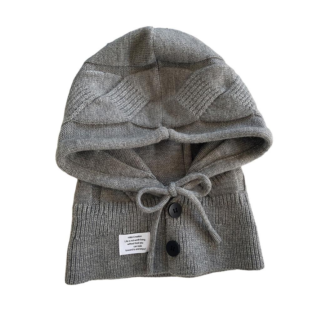 Дышащая шерстяная шапка Теплая вязаная шапка Повседневная барочная шапка