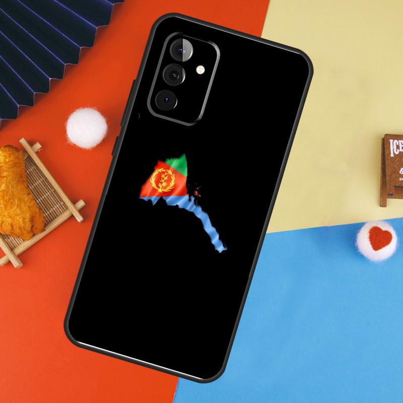 Eritrean Flag Case For Samsung Galaxy A53 A33 A13 A54 A34 A14 A56 A36 A16 A06 A12 A32 A52 A35 A17 A15 A55
